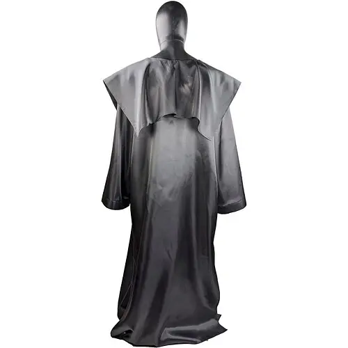 Балахон черный атласный - фото 4