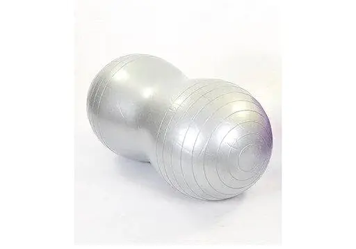 Мяч для фитнеса EasyFit Peanut 45х90 см серый (фитбол орех-арахис) (EF-3022-GY) - фото 2