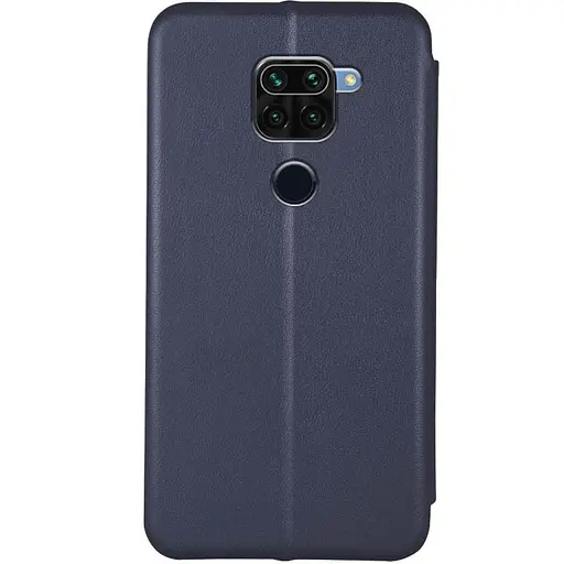 Шкіряний чохол-книжка Classy для Xiaomi Redmi Note 9 / Redmi 10X Темно-синій - фото 2