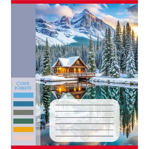 Тетрадь общая "Цвета гор" Leader 060-610093K-5 в клеточку, 60 листов - фото 1