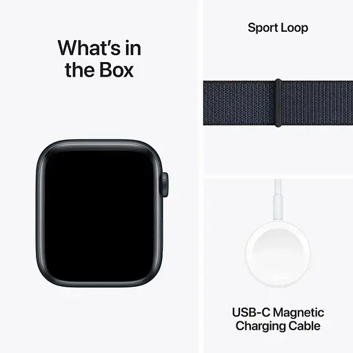 Смарт-годинник Apple Watch SE 2 GPS 44mm Midnight Aluminium Case w. Ink Sport Loop (MXEP3) - фото 7