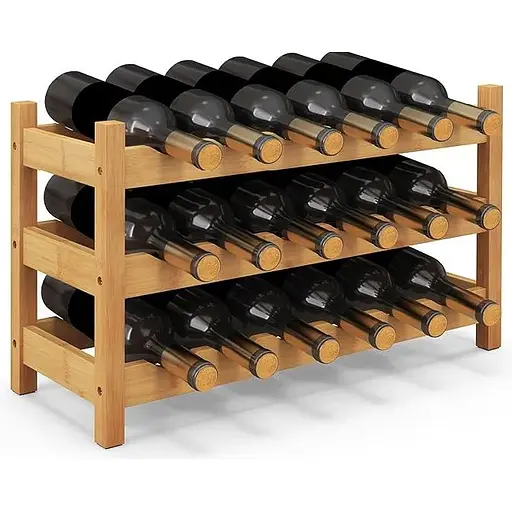 Винна стійка Costway Wenko настільна на 18 пляшок - фото 3