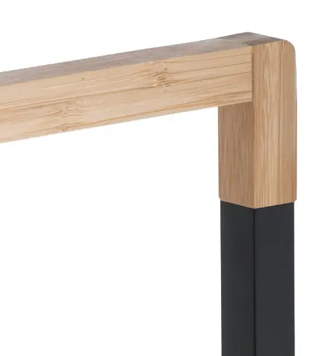 Вішалка для рушників Yoka Zola black bamboo P.ZOLA-2-BLK Чорний матовий - фото 4