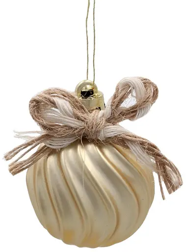 Набір ялинкових прикрас Chomik срібло + шампань 24 шт. (BIK7205) - фото 7