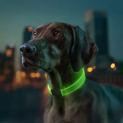 Ошейник для собак с подсветкой Waudog LED RGB Type-C регулируемый Ш 25 мм Д 60 см - фото 3