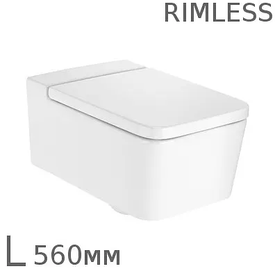 Унітаз підвісний Roca Inspira Square A346537000, Білий - фото 3