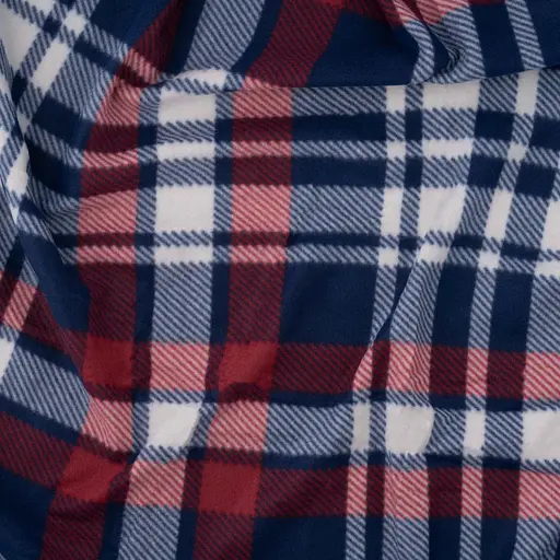 Плед Ardesto Fleece 130x160 см клітинка синьо-бордовий (ART0719PB) - фото 5