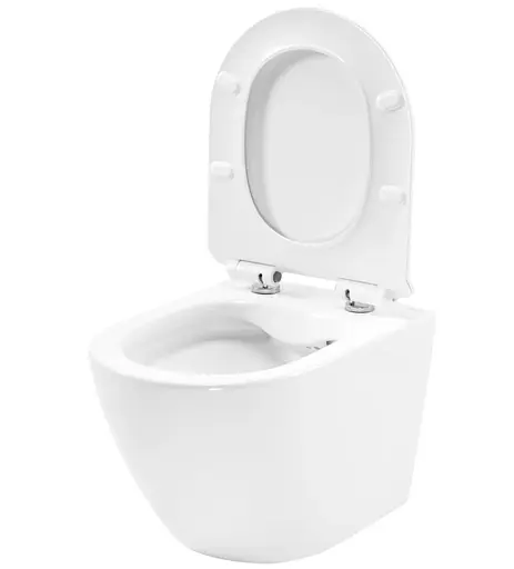 Подвесной унитаз Rea Carter N2 белый REA-C1400, Белый - фото 3