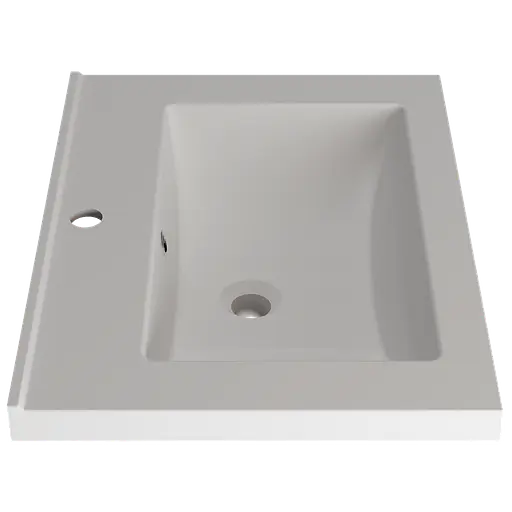 Раковина матова врізна Amidicon Cosmo 60 600x450 з литого каменю Cosmopolite_60_MAT, Білий матовий - фото 3