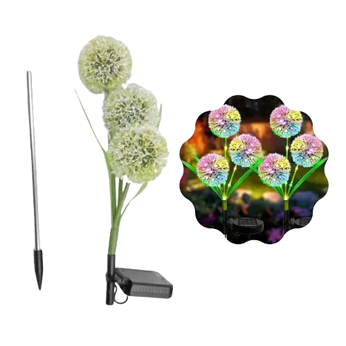 Вуличний світильник на сонячній батареї — Кульбаби - фото 1