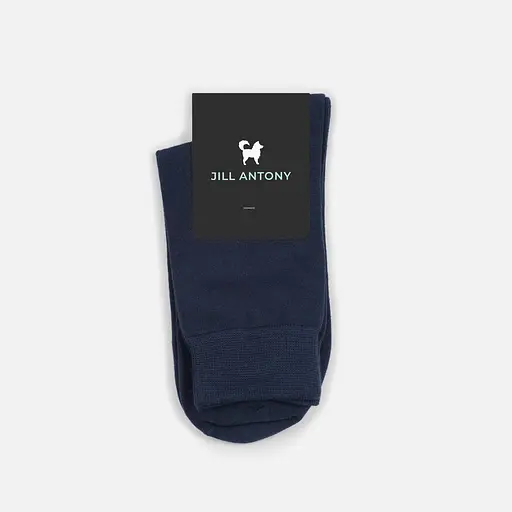 Шкарпетки чоловічі однотонні класичні високі безшовні якісні ORGANIC cotton JILL ANTONY Синій, 42-43 - фото 3