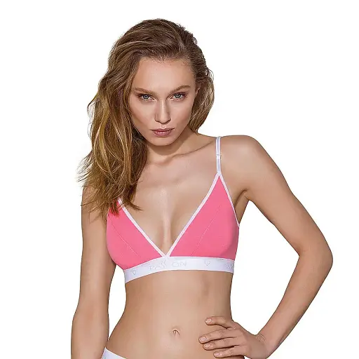 Спортивный топ с двойными бретелями Passion PS007 TOP pink L - фото 2