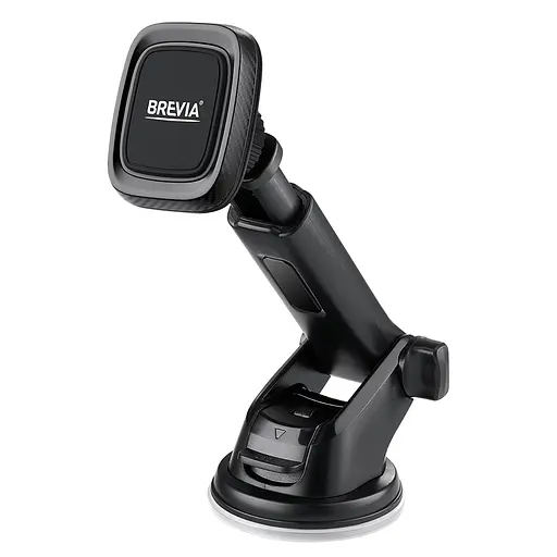 Тримач телефону автомобільний Brevia DashArm MagHold із присоскою, пелескоп 132-182мм, 4 магніти, чорний(48170) - фото 1