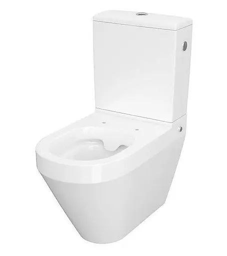 Унітаз підлоговий овальний Cersanit Crea K114-023 CleanOn з сидінням Slim дюропласт soft close без бачка 30412 - фото 2