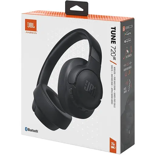 Наушники беспроводные JBL Tune 720BT (JBLT720BTBLK) гарнитура полноразмерная черная - фото 8