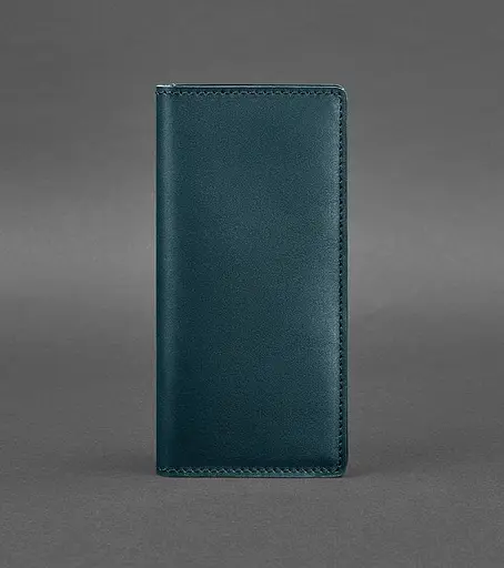 Шкіряне портмоне-купюрник 11.0 зелене - фото 1