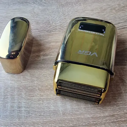 Електробритва-шейвер VGR V-338 (LCD-дисплей, Титанова сітка, 120 хв автономності) - фото 3