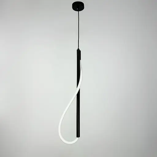 Чорний підвіс з гнучкою LED стрічкою у корпусі 80 см | Line F | Арт. CU22/800 BK - фото 5