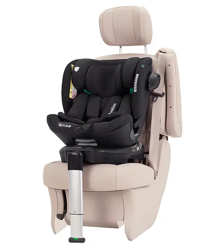 Автокрісло Carrello Avalon CRL-8805 Absolute Black з поворотом, опорною стійкою - фото 2