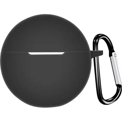 Чохол-накладка DK для Oppo Enco Buds 2 W14 Silicone Candy Friendly з карабіном (016044) (black)