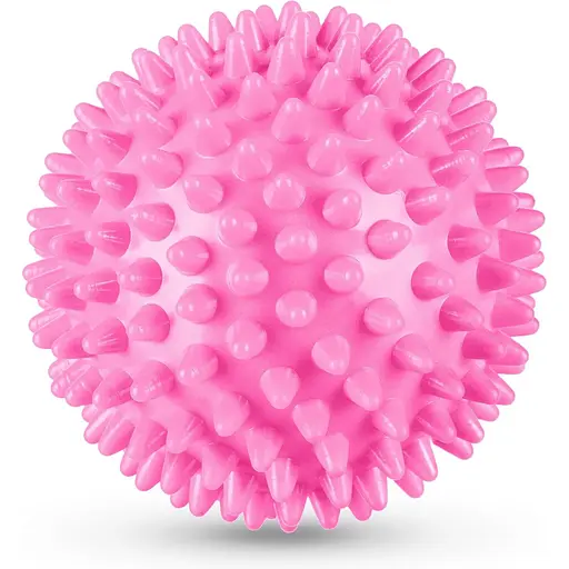 Набор массажных мячей Gymtek 70 мм 2 шт твердый/мягкий серо-розовый - фото 6