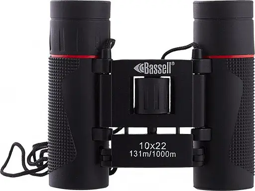 Бинокль Bassell 10x22 с чехлом Черный - фото 3