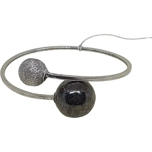 Срібний жорсткий браслет Tango Кулі. 820156С 18