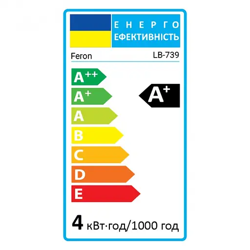 Лампа светодиодная Feron LB-739 R39 E14 230V 4 Вт 4000K (25981) - фото 2