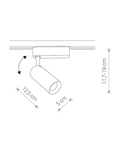 Трековий світильник Nowodvorski 9001 Iris LED 1x12W 3000K 950Lm IP20 чорний - фото 2