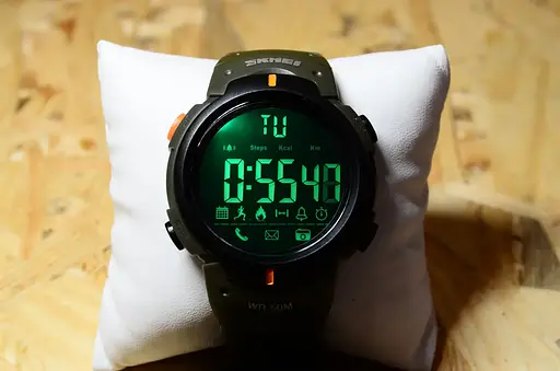 Спортивний смарт годинник Skmei 1301 Шагомір Bluetooth удароміцний (Зелений) - фото 6