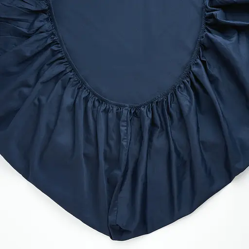 Простирадло на резинці МВМ My Home Елегія 90x200 см синє (BL-FS-22 DEEP BLUE) - фото 2