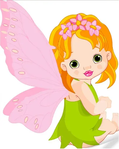 Набір для розпису по номерах Маленька фея, Strateg, 30x40 см, SS6683