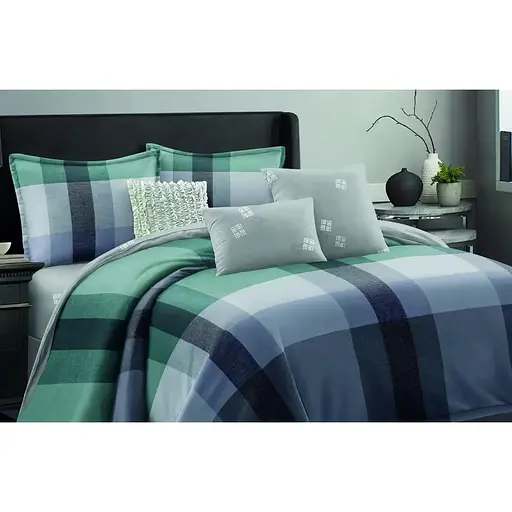 Комплект постільної білизни Versailles VS-BM2.5-107 Зелено-сіра класика євро мікрофібра (147102)