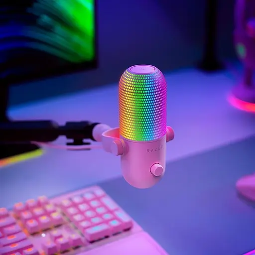 Мікрофон Razer Seiren V3 Chroma Quartz (RZ19-05060300-R3M1) - фото 4