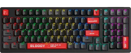 Клавіатура A4Tech S98 Bloody Red RGB Black