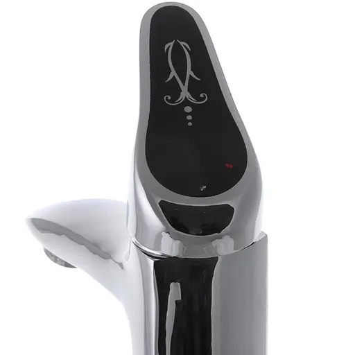 Змішувач для умивальника CRON MAGIC 001 чорна ручка (CR0103) - фото 3