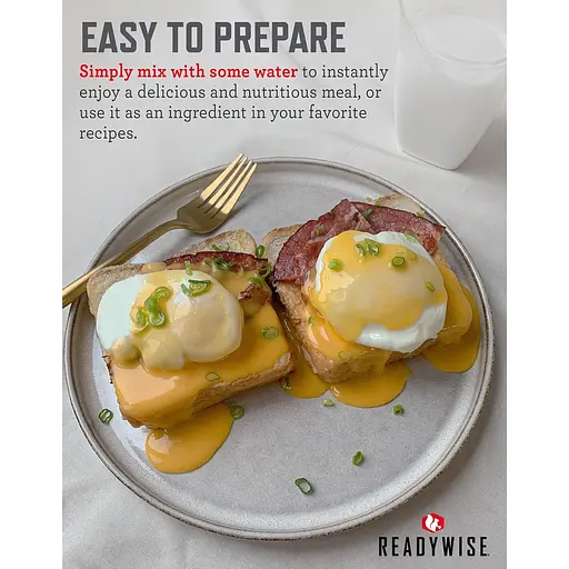 Сублимированные яйца (яичный порошок) длительного хранения до 10 лет, 144 порции Readywise RW05-516 (101071) - фото 4