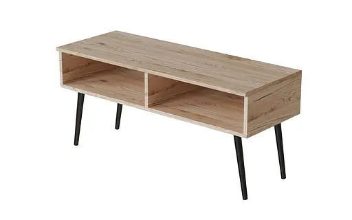 Тумба под ТВ Невада Ferrum-decor 45x100x38 Черный металл ДСП Дуб Сан-Марино 16 мм (FRD-106724) - фото 4