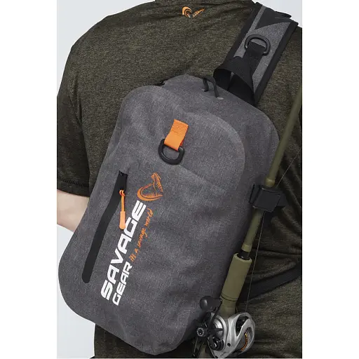 Рюкзак Savage Gear Aw Sling Rucksack 13 Grey - фото 3
