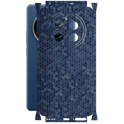 Захисна плівка StatusSKIN для Realme 12 Pro Plus Корпус Вініл Соти сині - фото 1