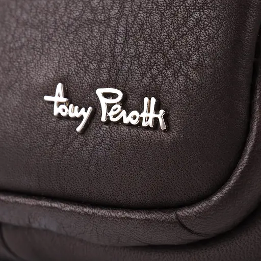 Сумка Tony Perotti из матовой зернистой натуральной кожи 14.5х16х3.5 см sum0028954 - фото 6