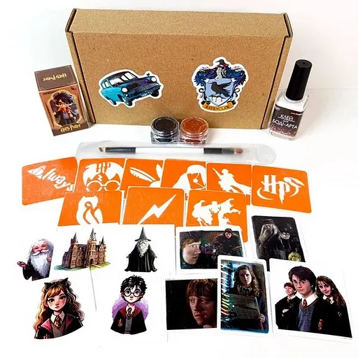 Подарочный набор "Волшебный подарок от Хогвартса" Fresh Tattoo gift-box-potter-1kid - фото 1