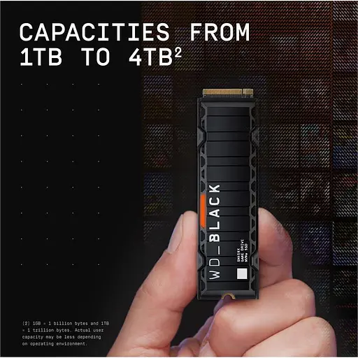 Накопитель SSD Western Digital m.2 NVMe 2TB WD Black SN850X HeatSink (WDS200T2XHE-00BCA0) - фото 9