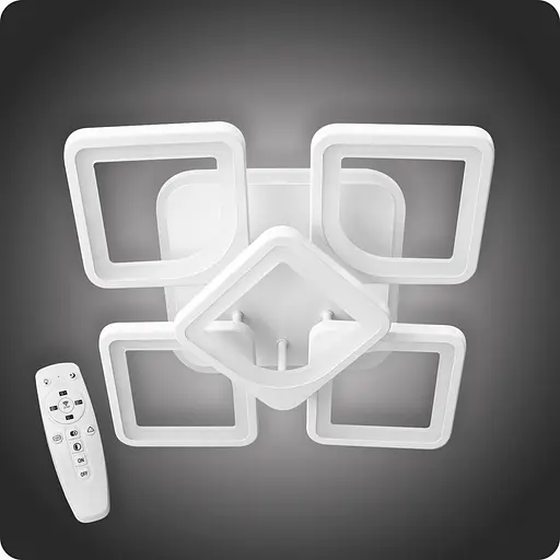 Люстра світлодіодна 517 Dlight 3color з пультом 80Вт Білий (01863) - фото 2