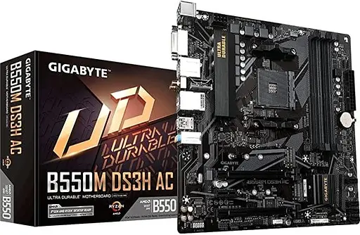 Материнская плата Gigabyte B550M DS3H AC (B550M DS3H AC) (Socket AM4, AMD B550, Micro-ATX) - фото 5