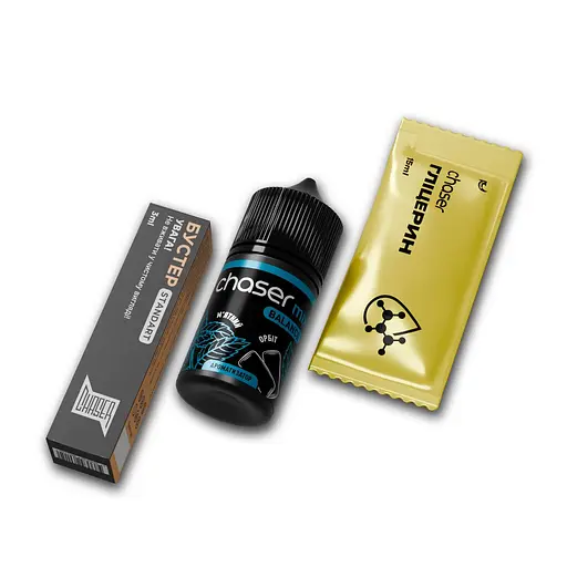 Набор компонентов для самозамеса солевой заправки CHASER Mix BALANCE NEW 30 мл Мятный Орбит, 0-50 мг (17808) - фото 2