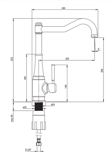 Змішувач для кухні Deante Tamizo BQT_Z63M - фото 4