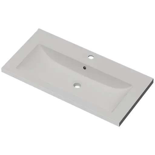 Раковина матова врізна Amidicon Cosmo 90 900x450 з литого каменю Cosmopolite_90_MAT, Білий матовий - фото 2