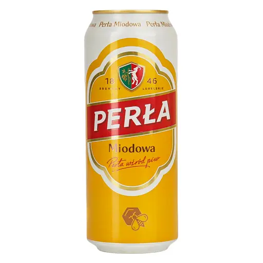 Пиво Perla Miodowa светлое фильтрованное 5.4% 0.5 л - фото 1