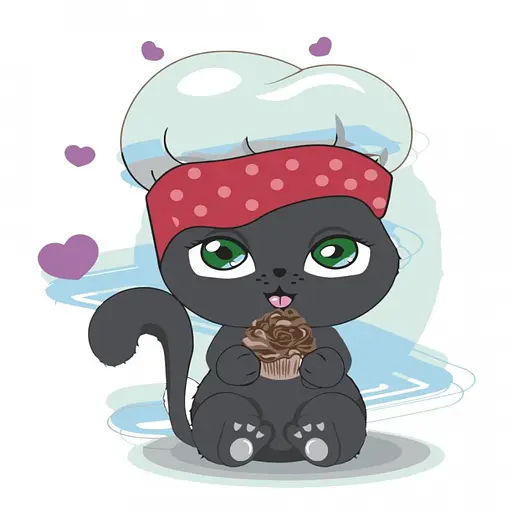 Набор для росписи по номерам Пекарь-пушистик, Strateg, 30x30 см, ES103